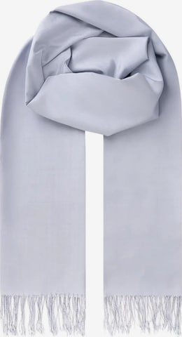 SILK & CASHMERE Scarf in Grey: front
