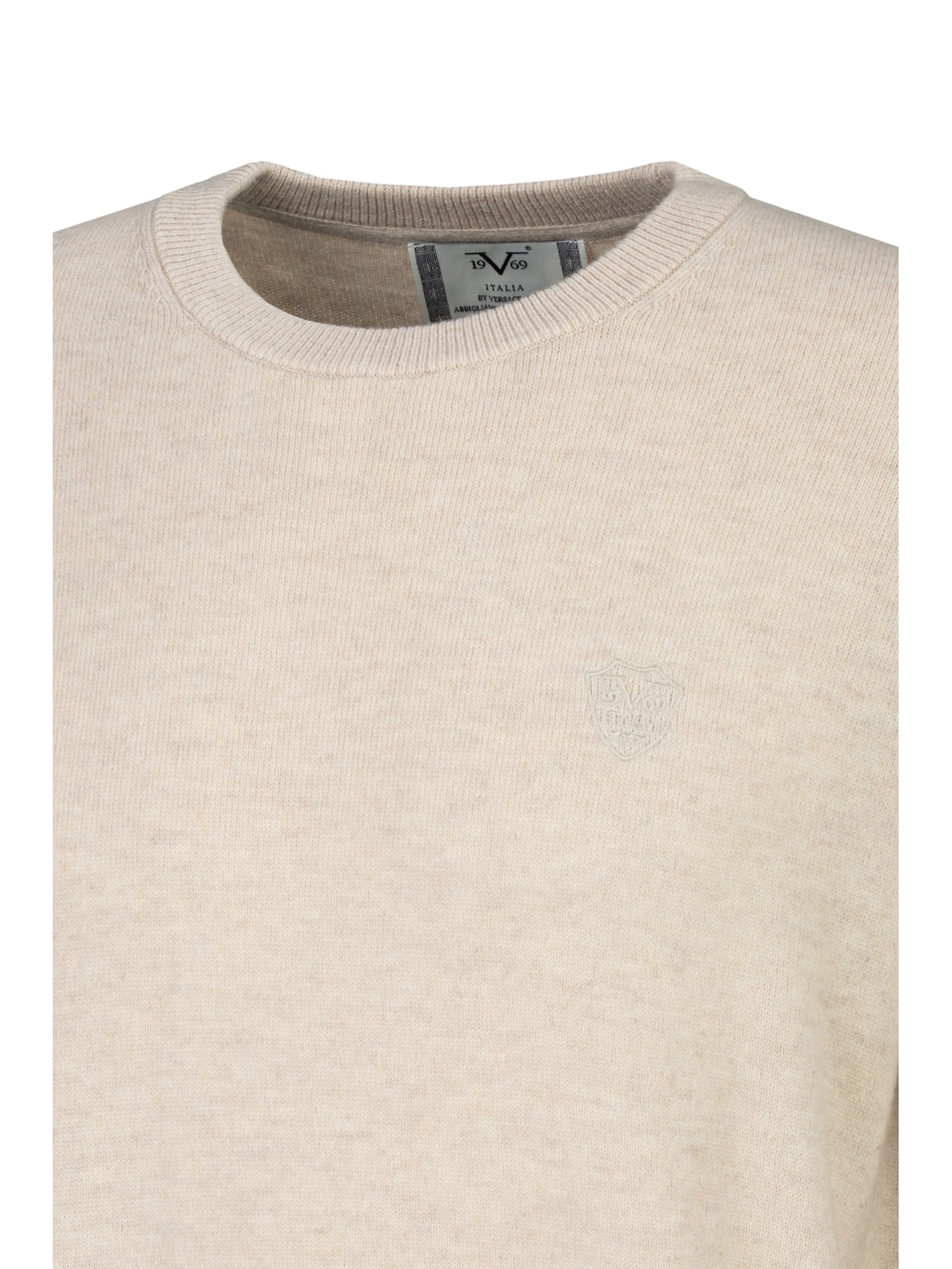 19V69 ITALIA Pullover 'Clint Embro' in Beige