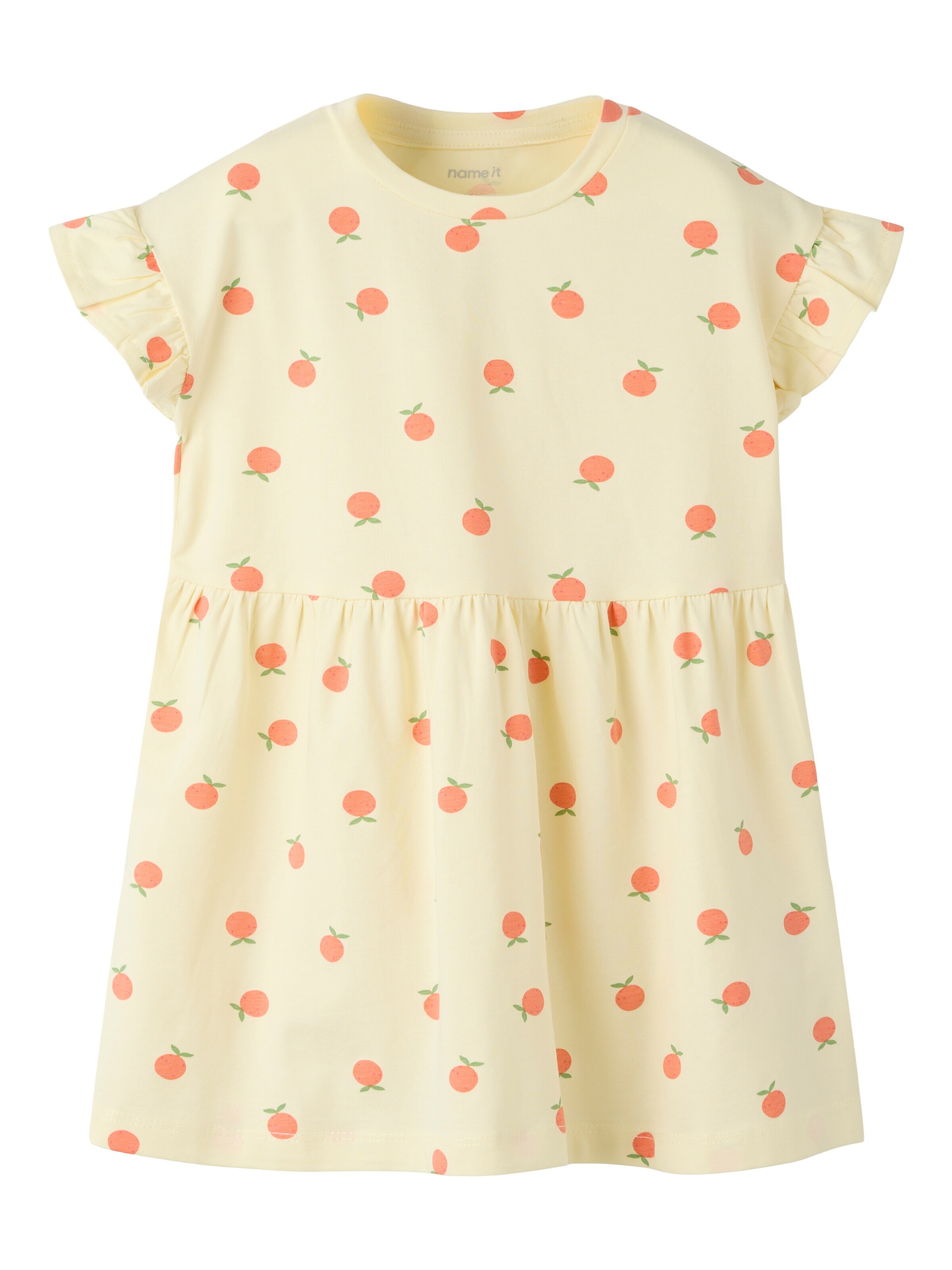 NAME IT Dress 'NMFJUNNI SS DRESS BOX  PB' in Yellow: front