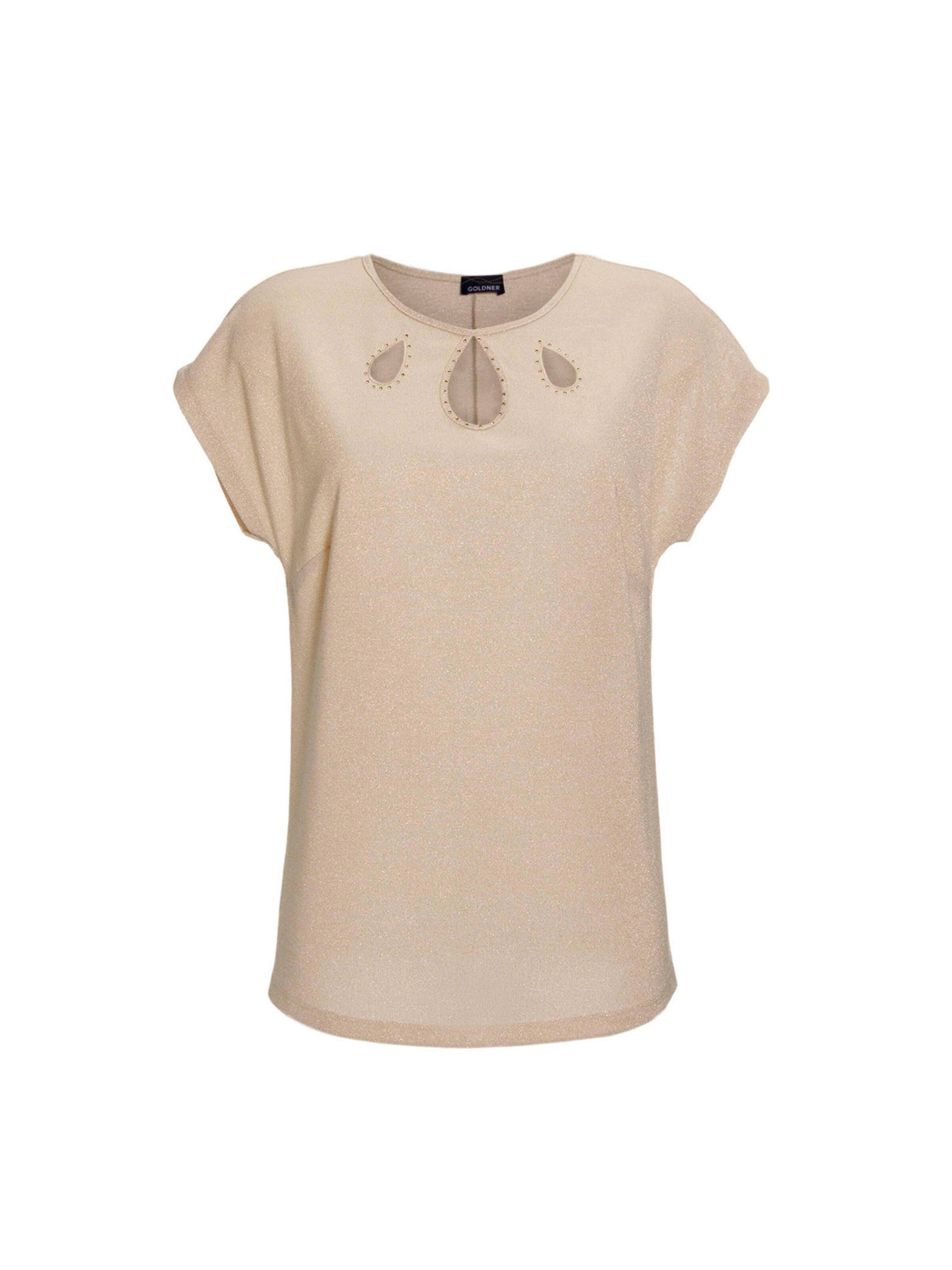 Goldner Shirt in Beige: voorkant