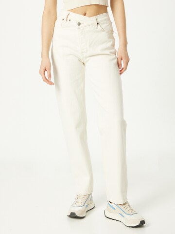 Abercrombie & Fitch regular Jeans i hvid: forside