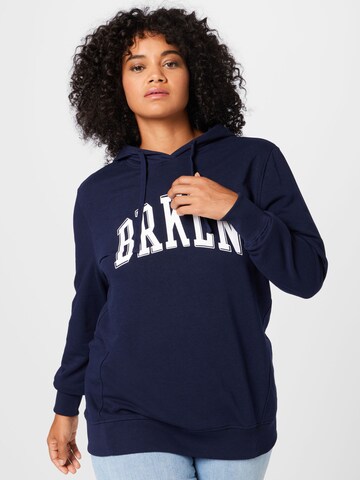 ONLY Carmakoma Sweatshirt in Blue: front