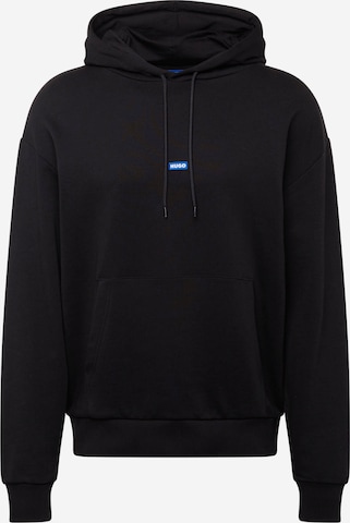 HUGO Blue - Sweatshirt 'Nalonso' em preto: frente