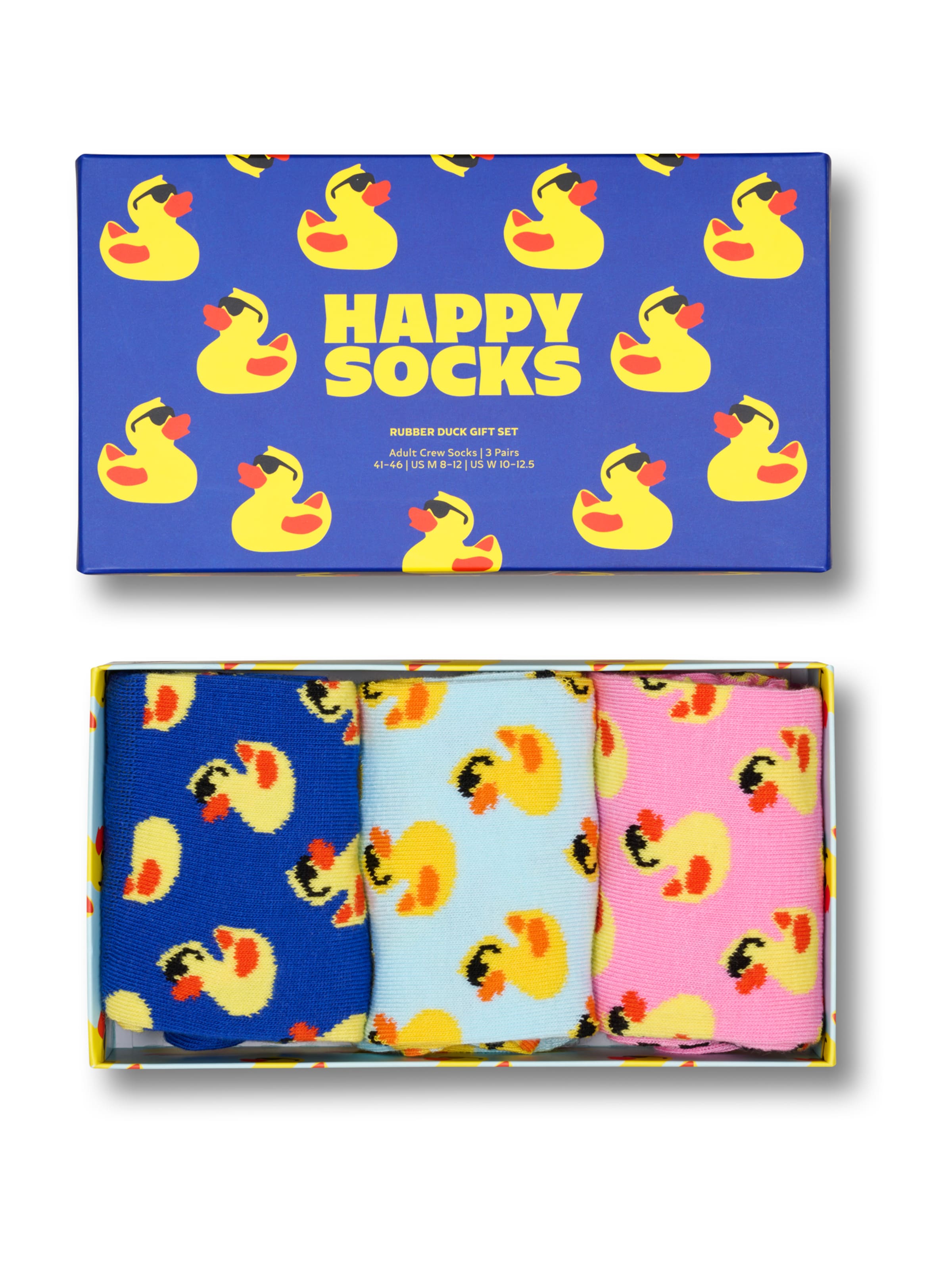 Happy Socks Къси чорапи 'Rubber Duck' в синьо