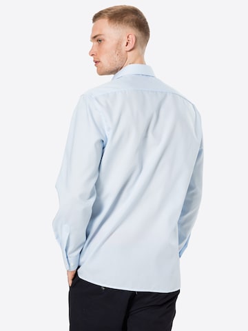 ETERNA - Ajuste regular Camisa de negocios en azul