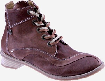 TIGGERS Lace-Up Ankle Boots in Brown