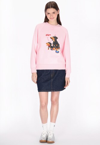 MYMO - Sweatshirt em rosa