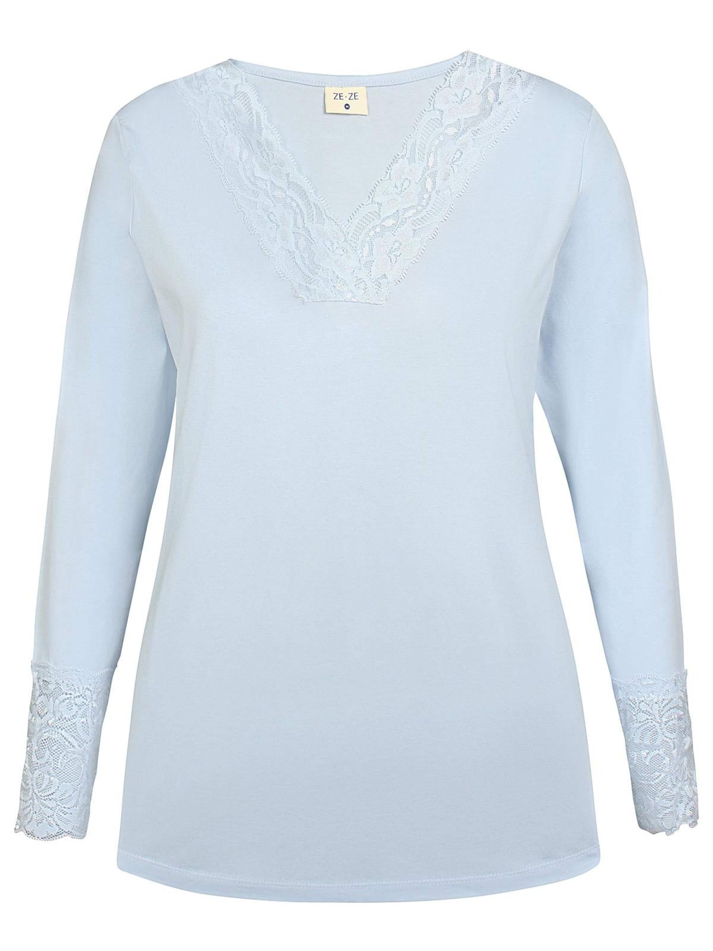 ze-ze Top 'Camma 004' in Blauw: voorkant
