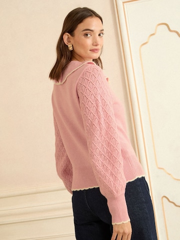 love & roses Strickjacke in Pink