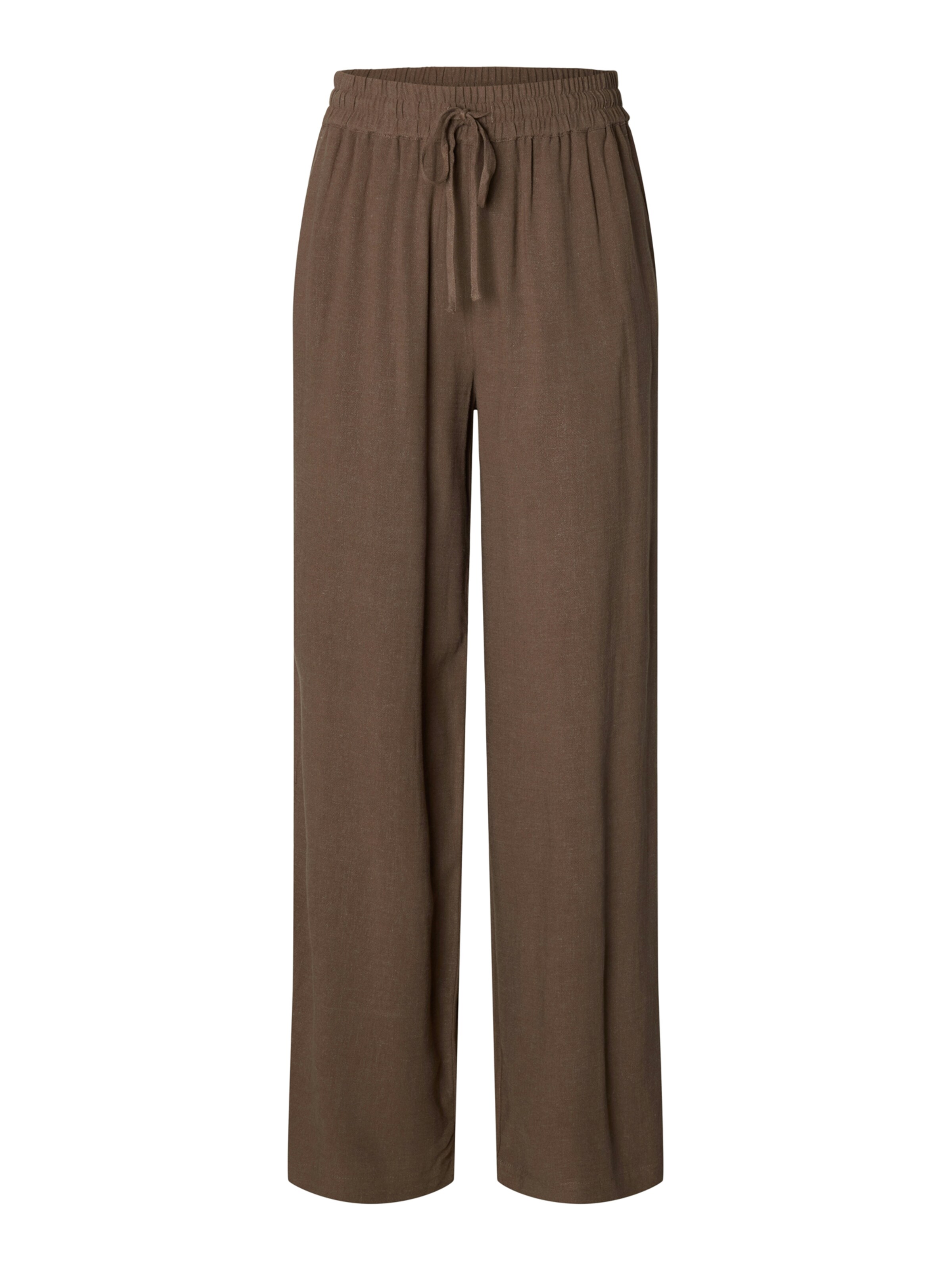 SELECTED Pants 'SLFVIVA-GULIA' in Brown: front