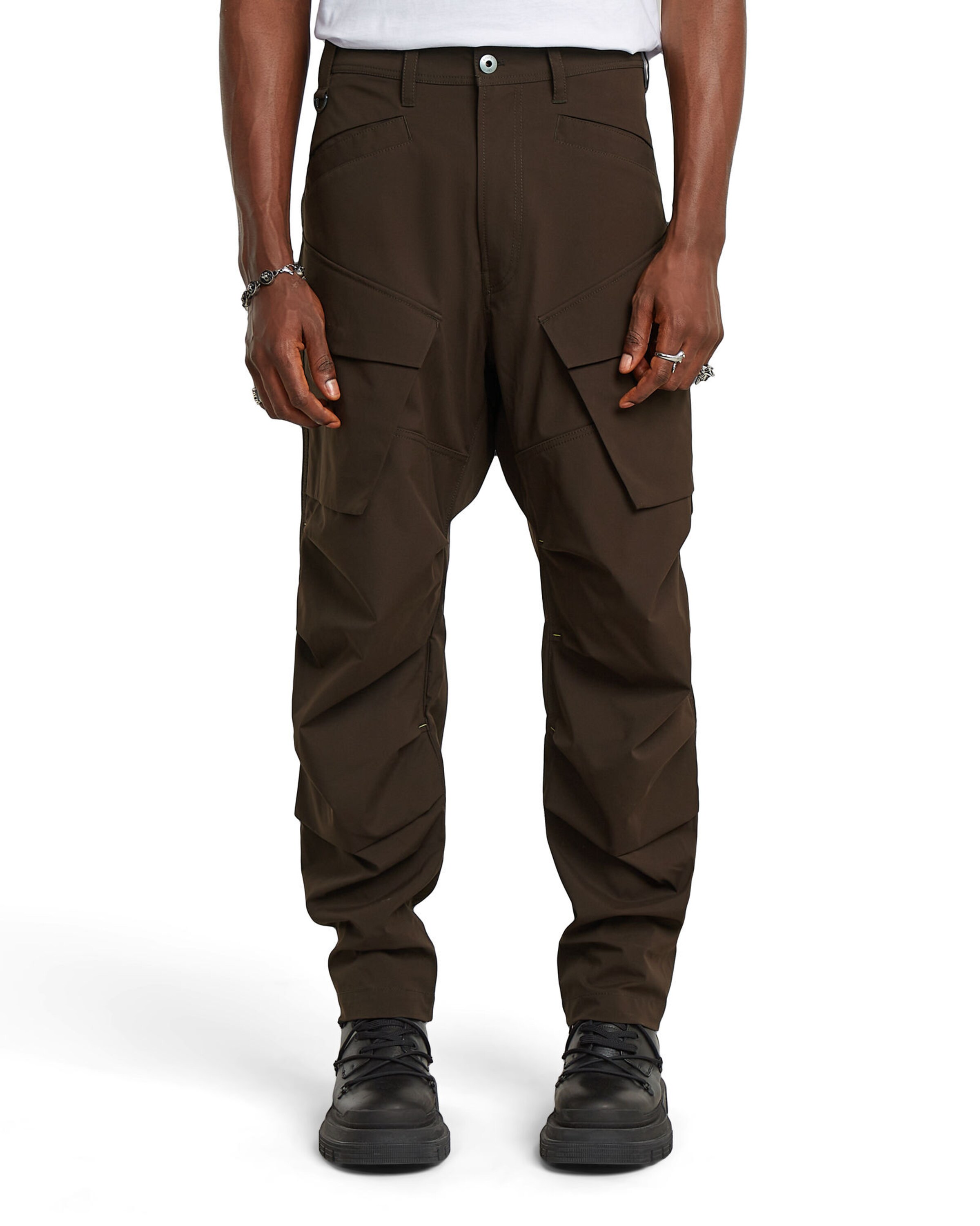 G-STAR Loosefit Cargobroek 'Toolbox' in Bruin: voorkant