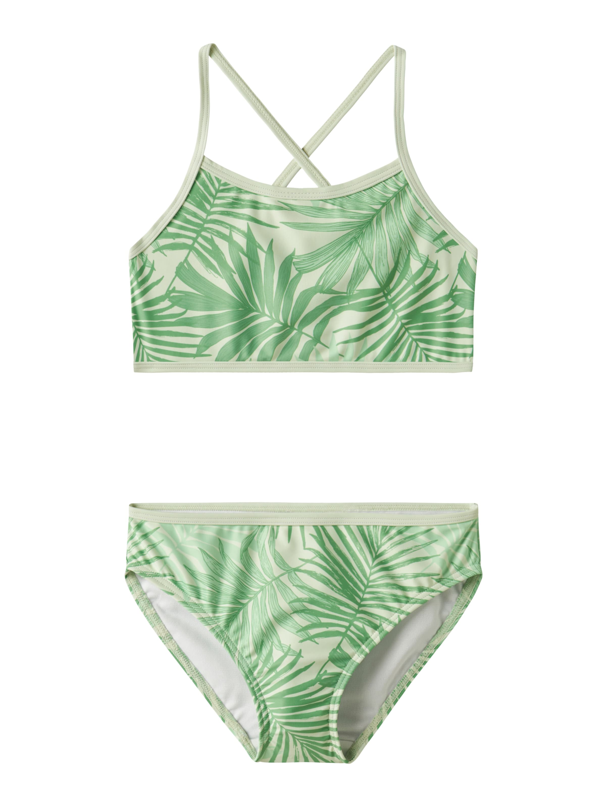 Bustieră Costum de baie două piese 'NKFZIZLA' de la NAME IT pe verde: față