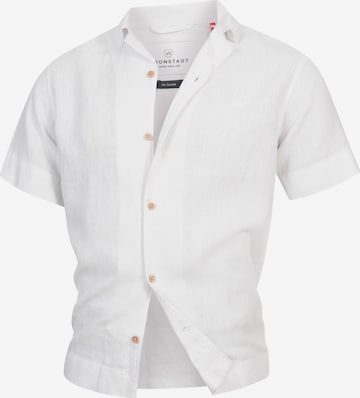 Kronstadt Comfort fit Button Up Shirt 'Ayers' in White: front