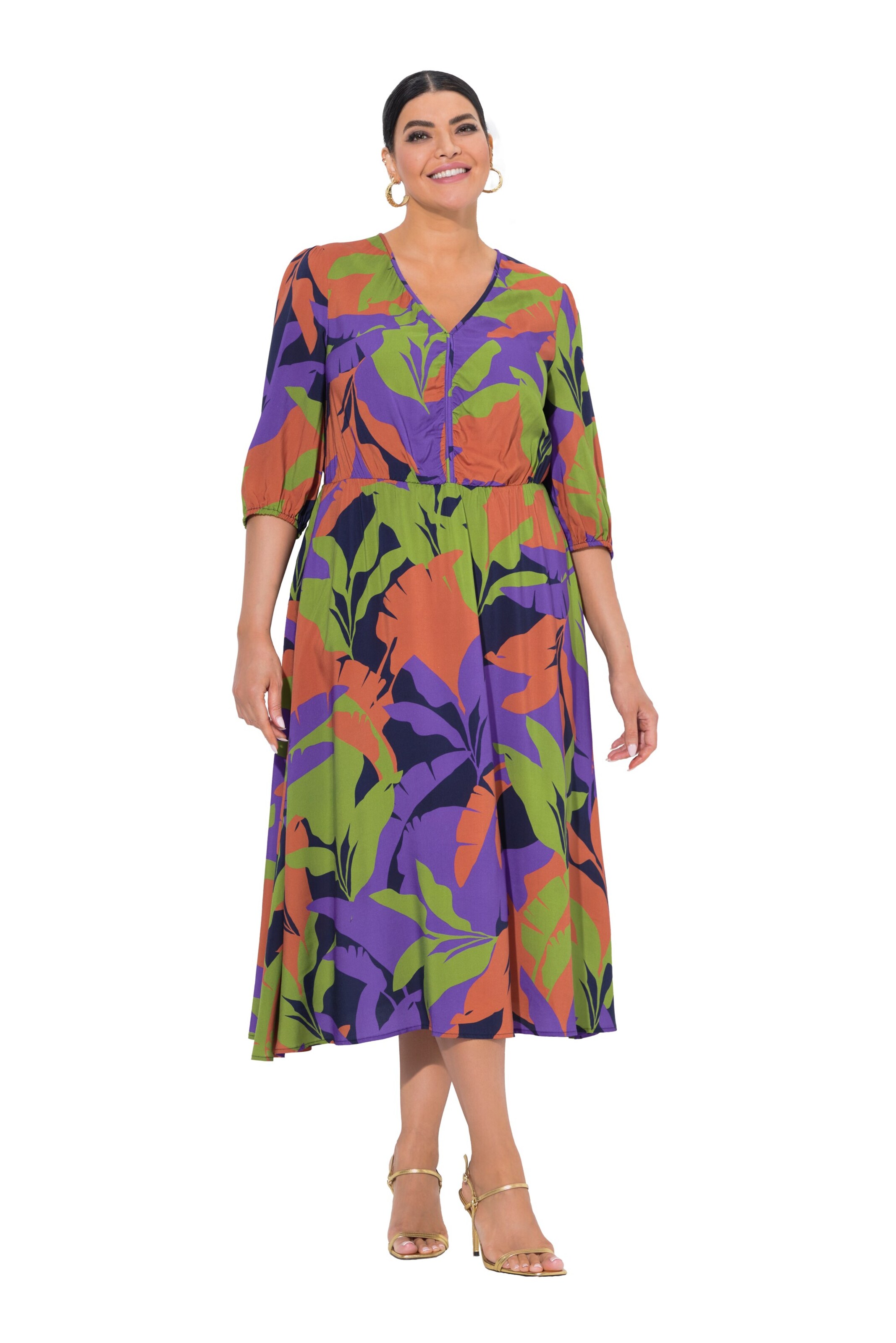 Ulla Popken Kleid in Mischfarben: Vorderseite