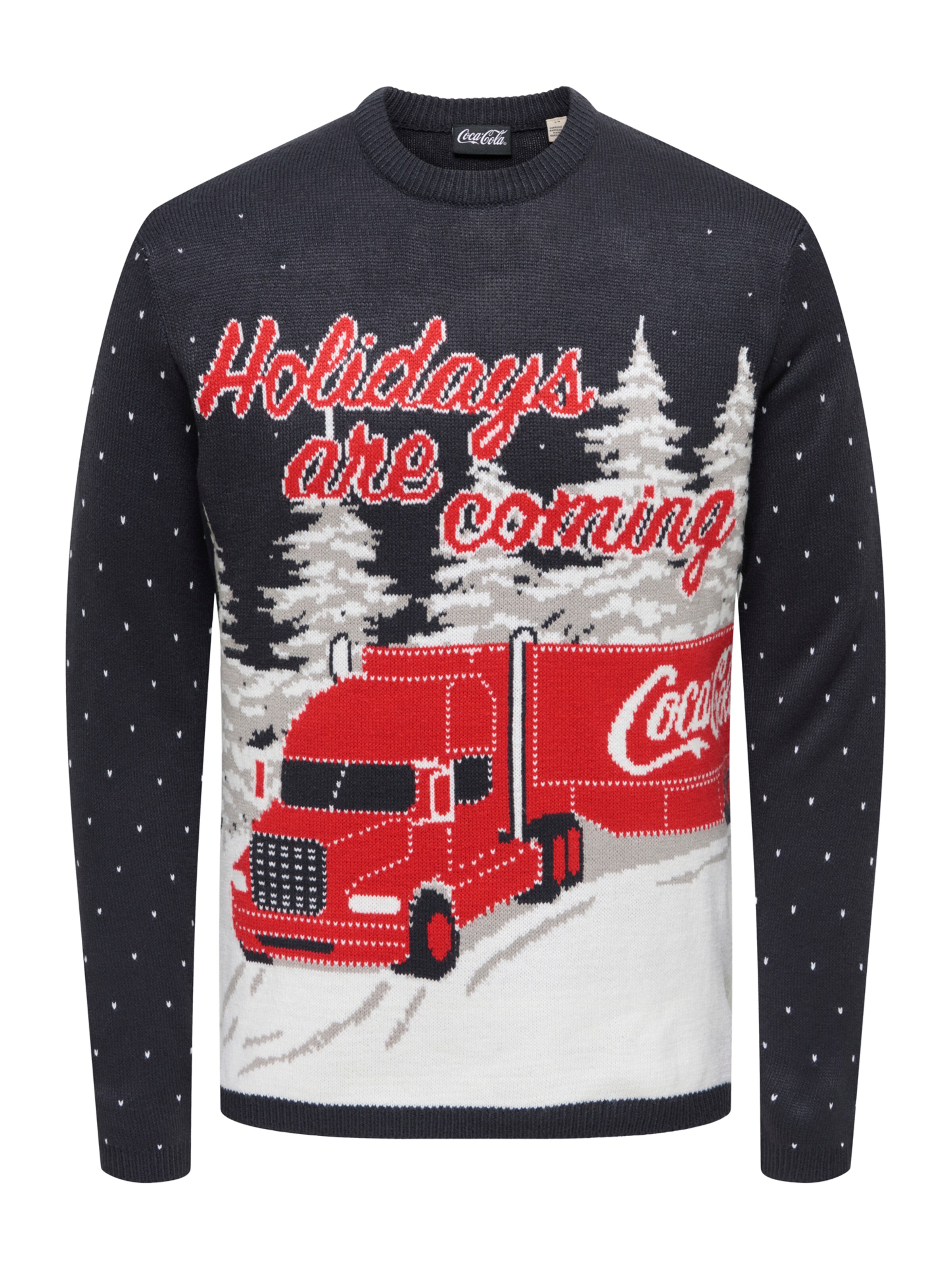 Only & Sons Pullover 'ONSXMAS COLA' in Blau: Vorderseite