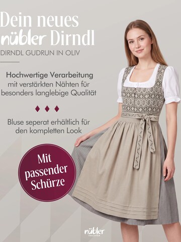 Trachtenhof Nübler Dirndl 'Dirndl midi Gudrun' in Green