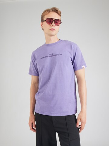 REPLAY - Camiseta en lila: frente