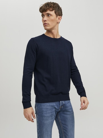 JACK & JONES Pullover 'JJEEmil' in Blau: Vorderseite