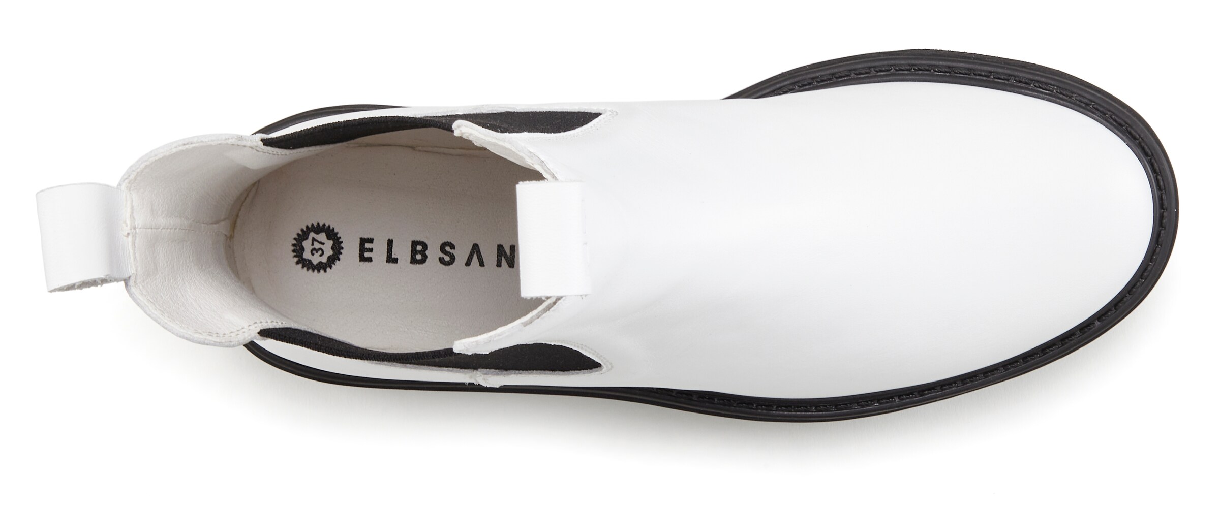 Elbsand Chelsea boty – bílá