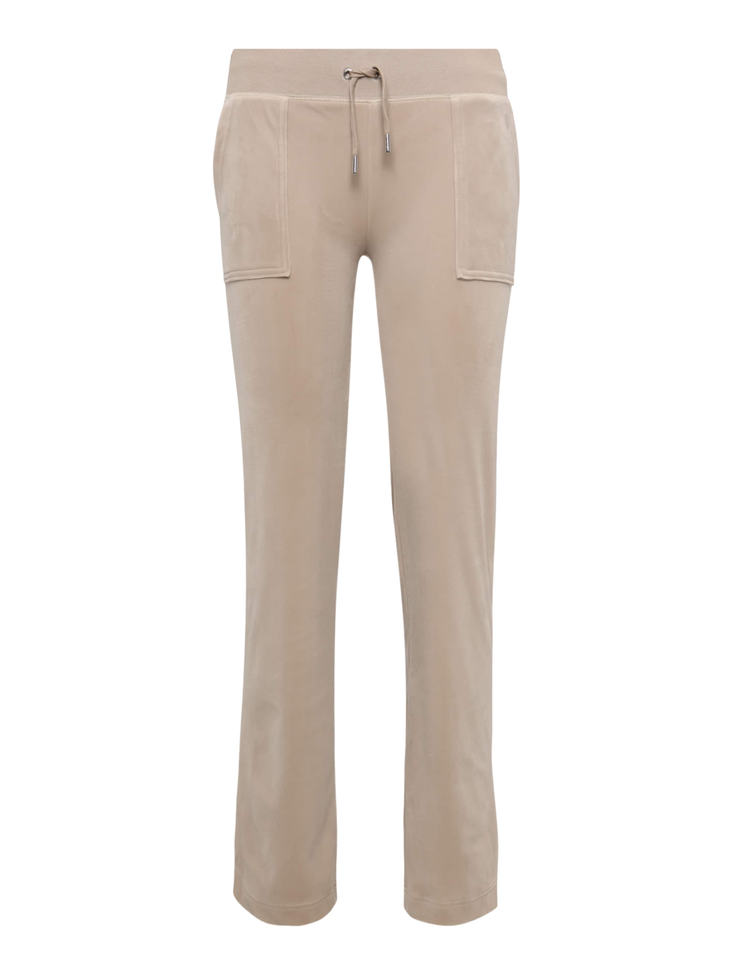 Juicy Couture Petite Flared Broek 'DEL RAY POCKETED PANT (PETITE)' in Beige: voorkant