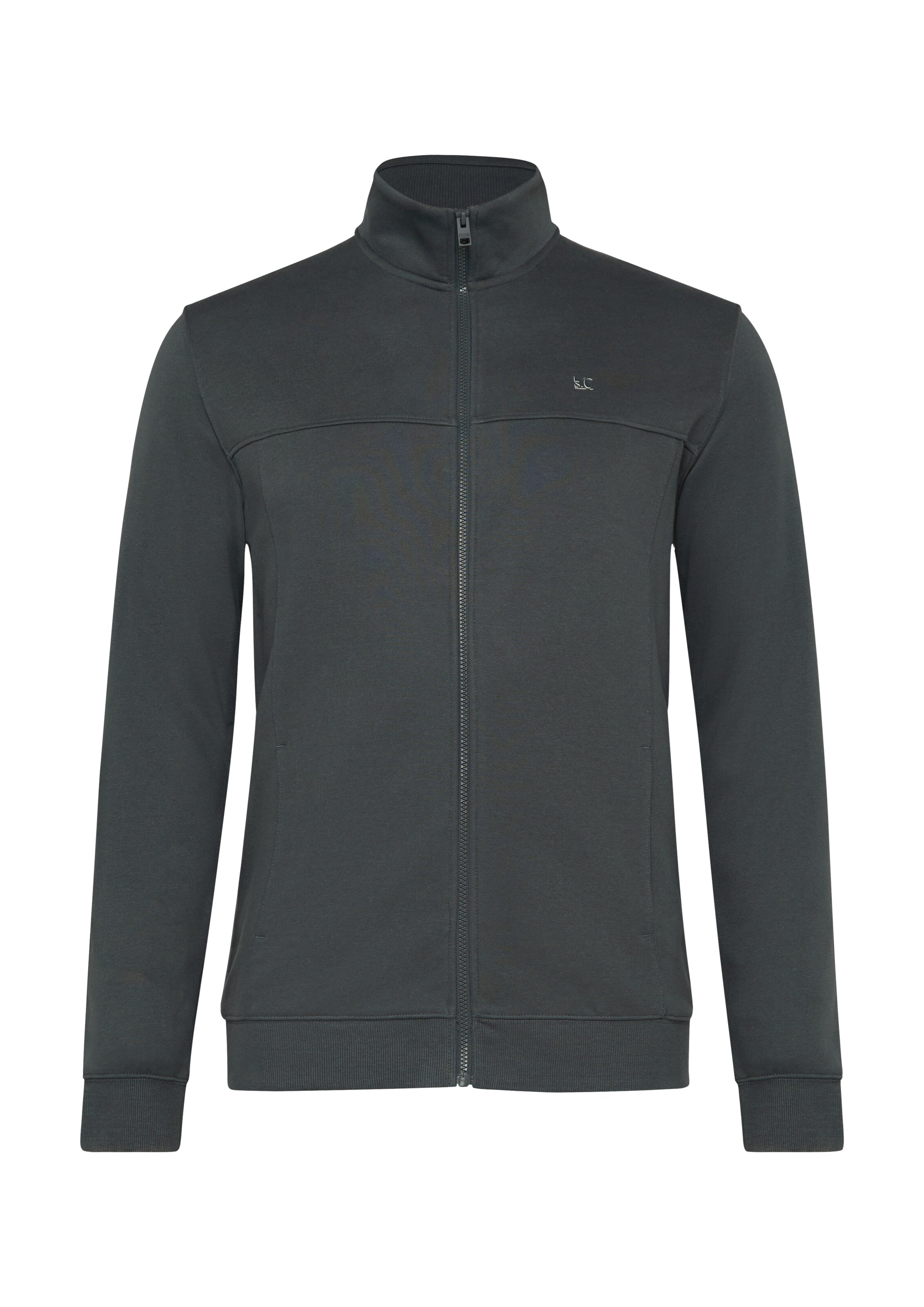 s.Oliver Sweatvest in Grijs: voorkant