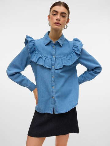 Chemisier 'VMULI' VERO MODA en bleu