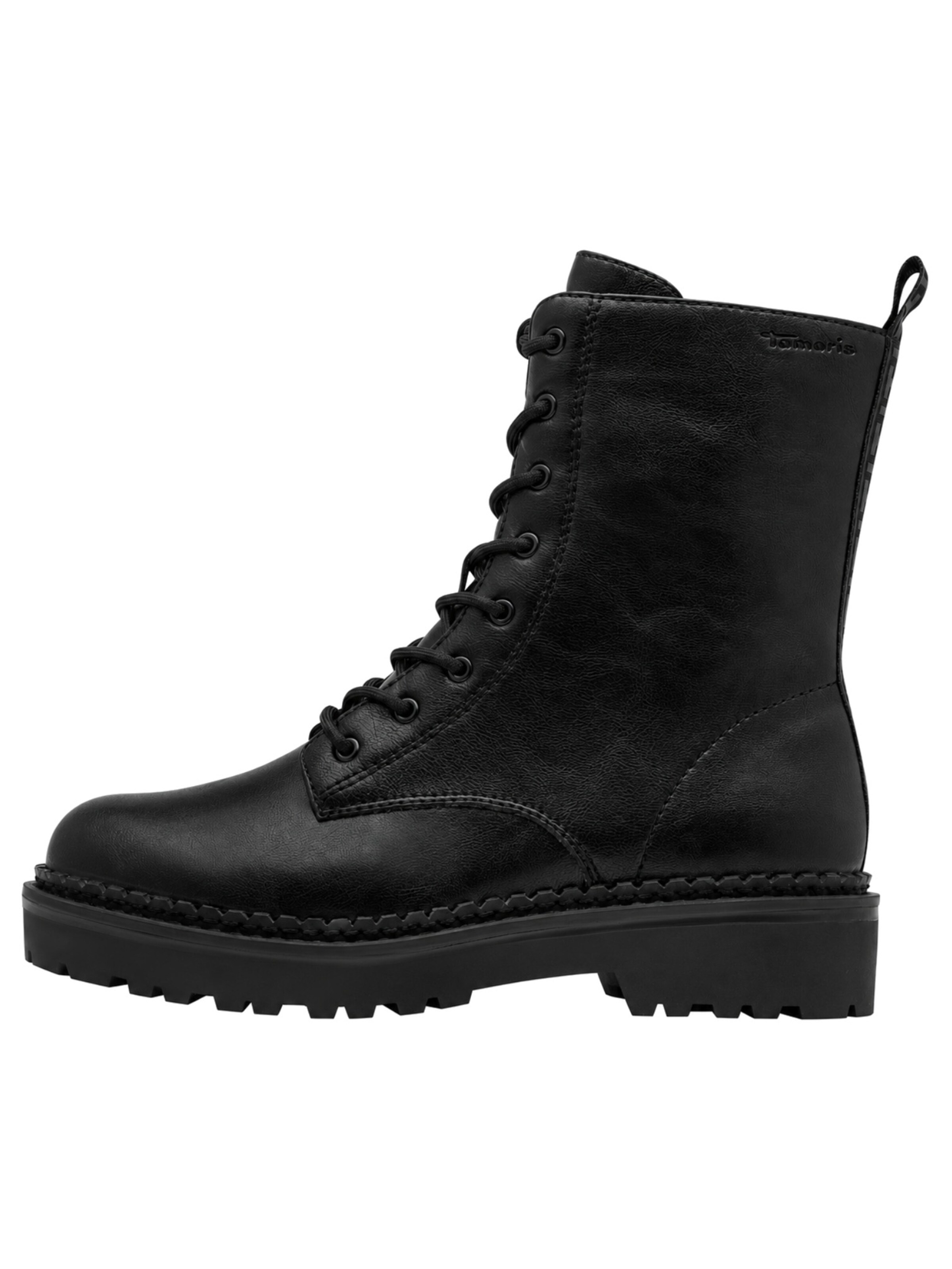 Bottines à lacets Tamaris en noir