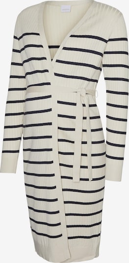 MAMALICIOUS Knit cardigan 'NEW SIV' in Black / Off white, Item view