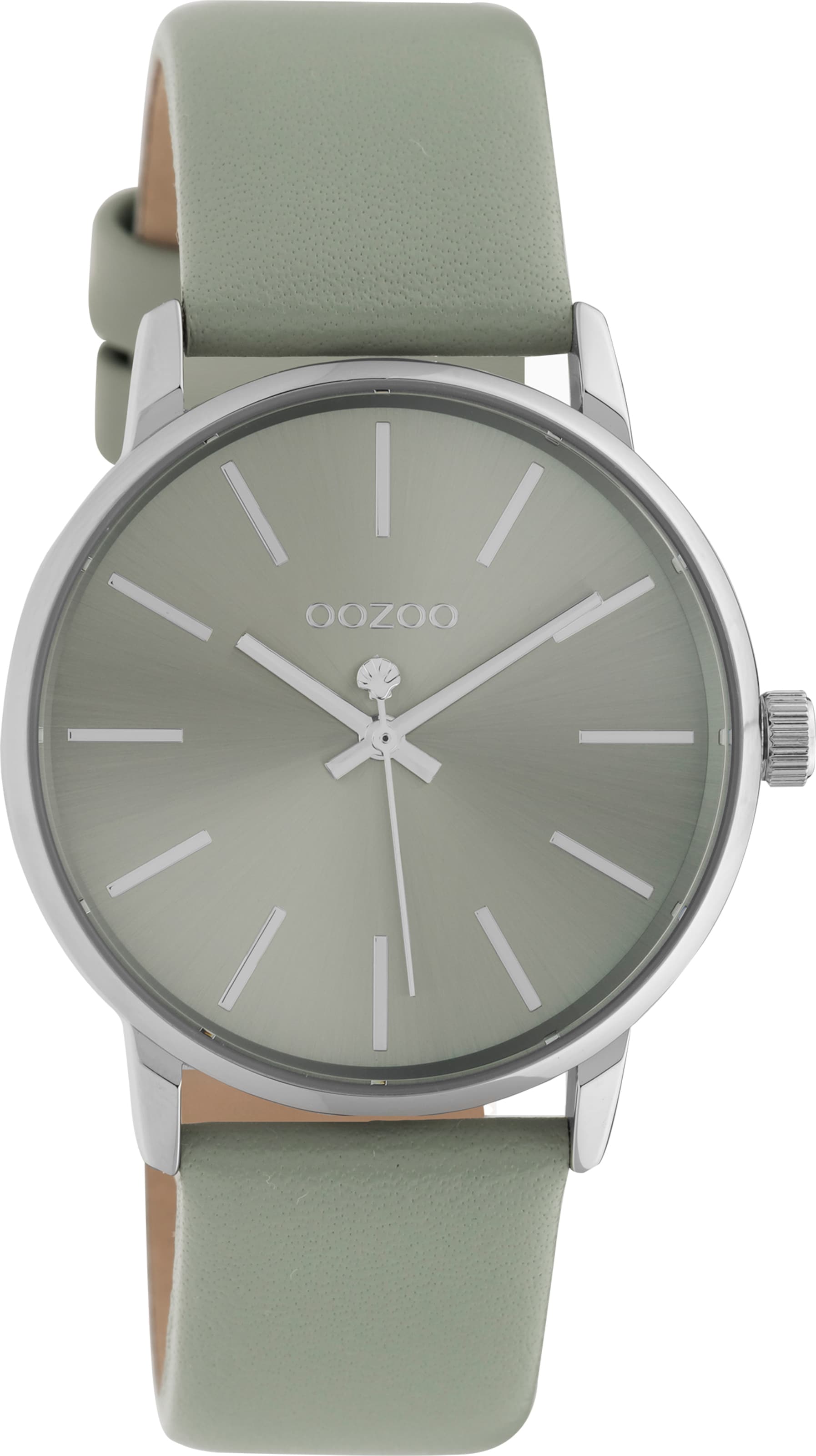 OOZOO Analog Watch in Green: front