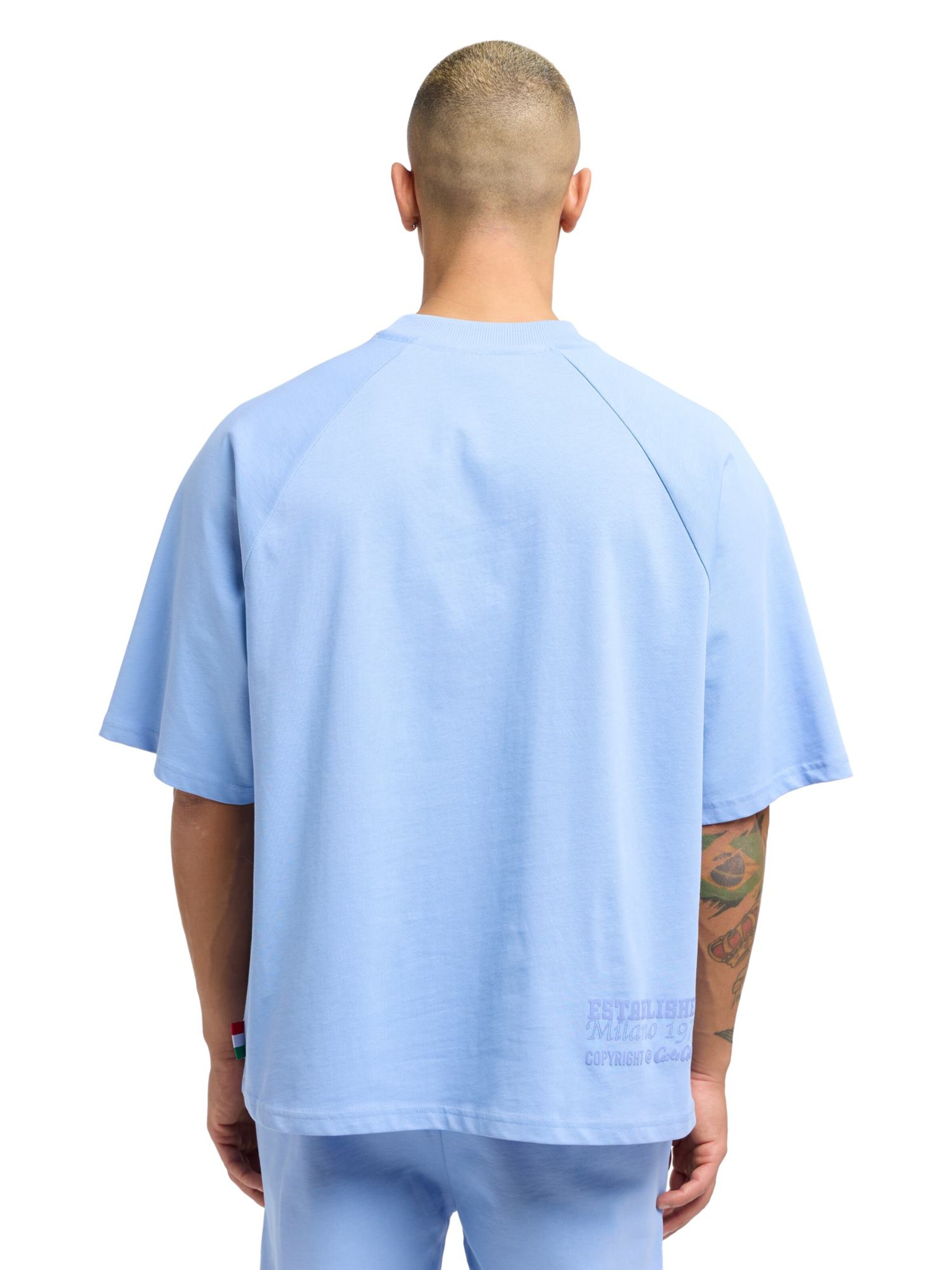 T-Shirt 'Donevski' Carlo Colucci en bleu