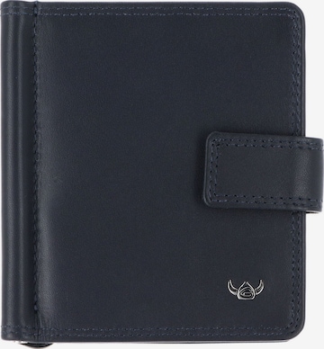 Porte-monnaies 'Polo' GOLDEN HEAD en bleu : devant