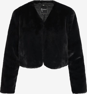 Bolero di faina in nero: frontale