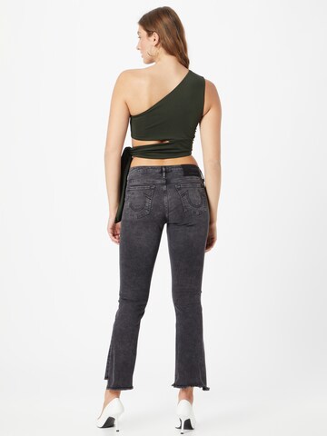 True Religion Rozkloszowany krój Jeansy 'HALLE' w kolorze czarny