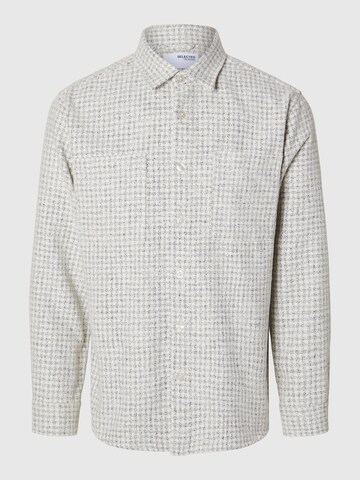 Regular fit Camicia 'Twill' di SELECTED in grigio