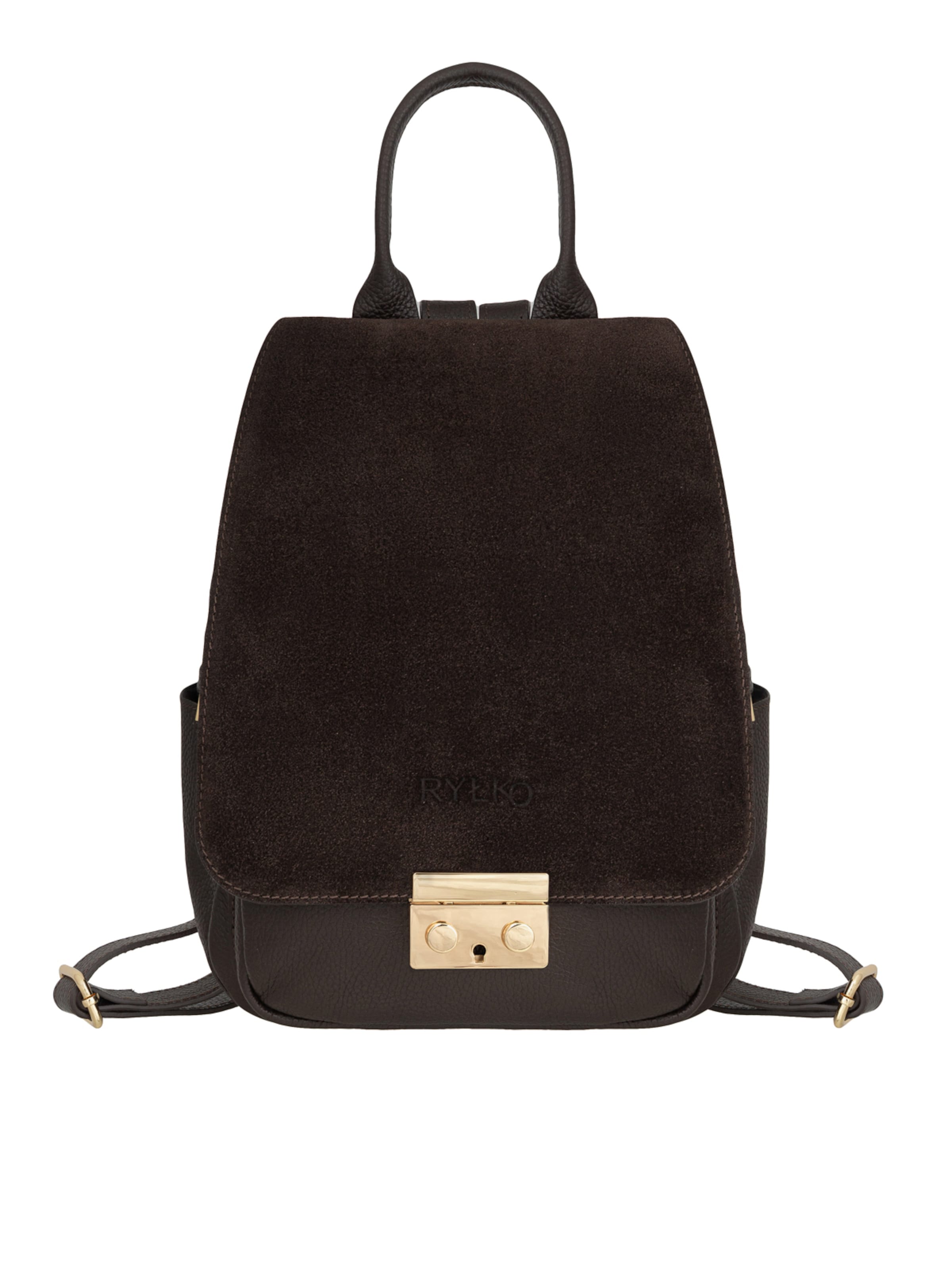 Sac à dos RYŁKO en marron : devant