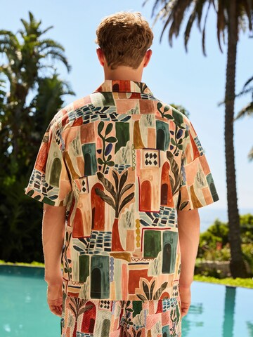 Next Regular fit Button Up Shirt in Green