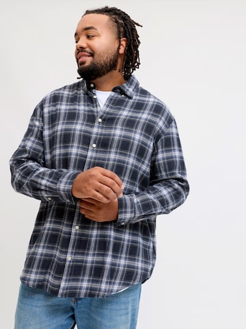 Jack & Jones Plus Comfort Fit Риза 'JJEFIELD' в синьо