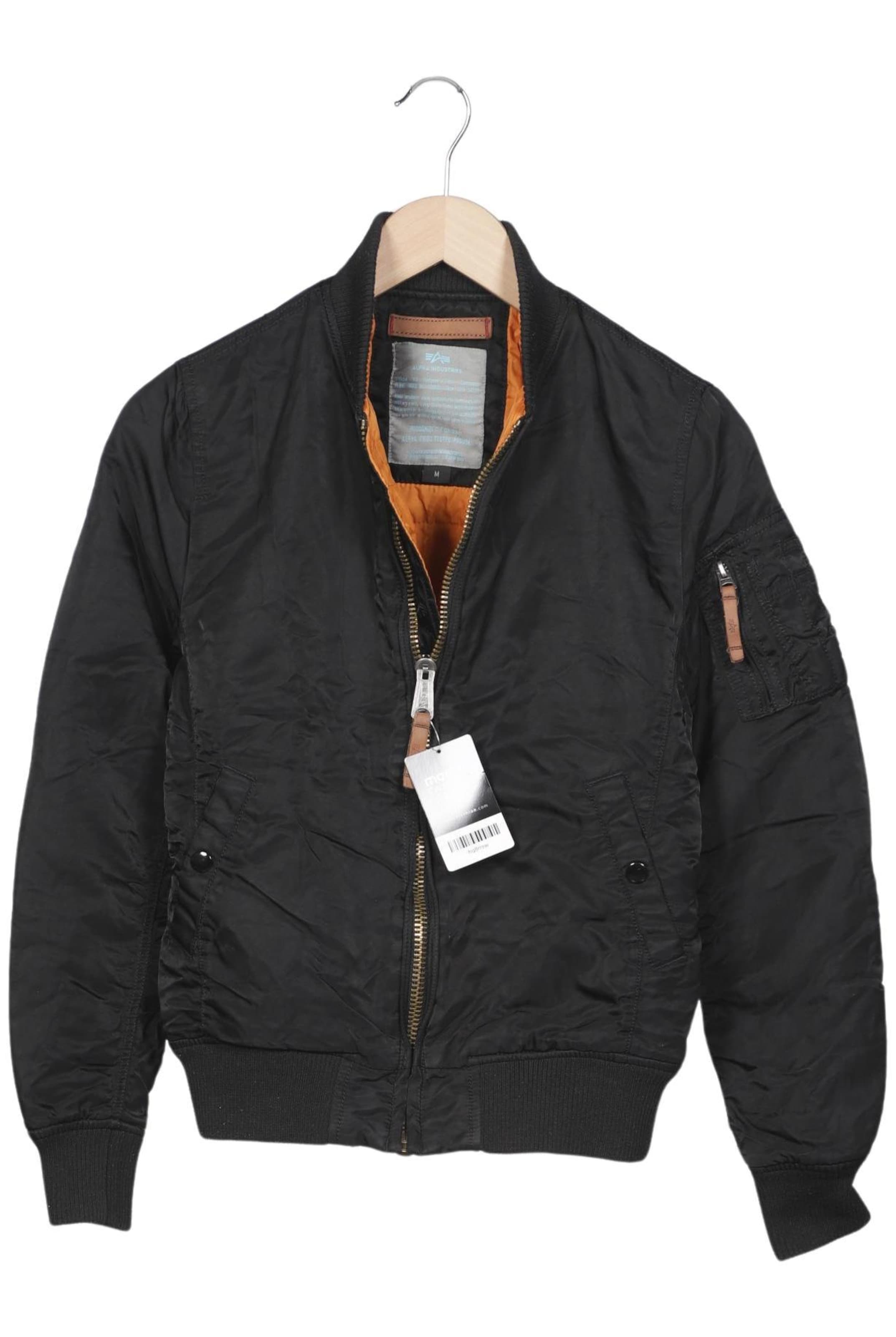 ALPHA INDUSTRIES Jacket & Coat in M in Black: front