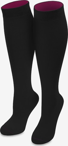 normani Knee High Socks in Black: front