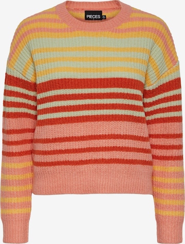 PIECES Sweter 'Bernice' w kolorze mieszane kolory: przód