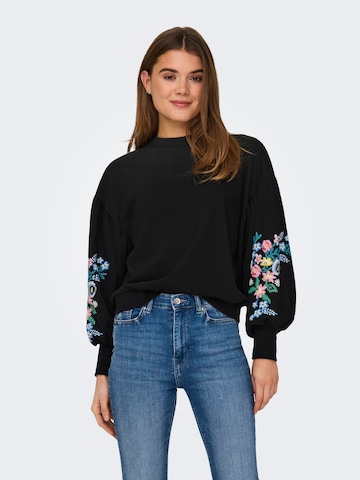 ONLY Sweatshirt 'Brooke' in Zwart