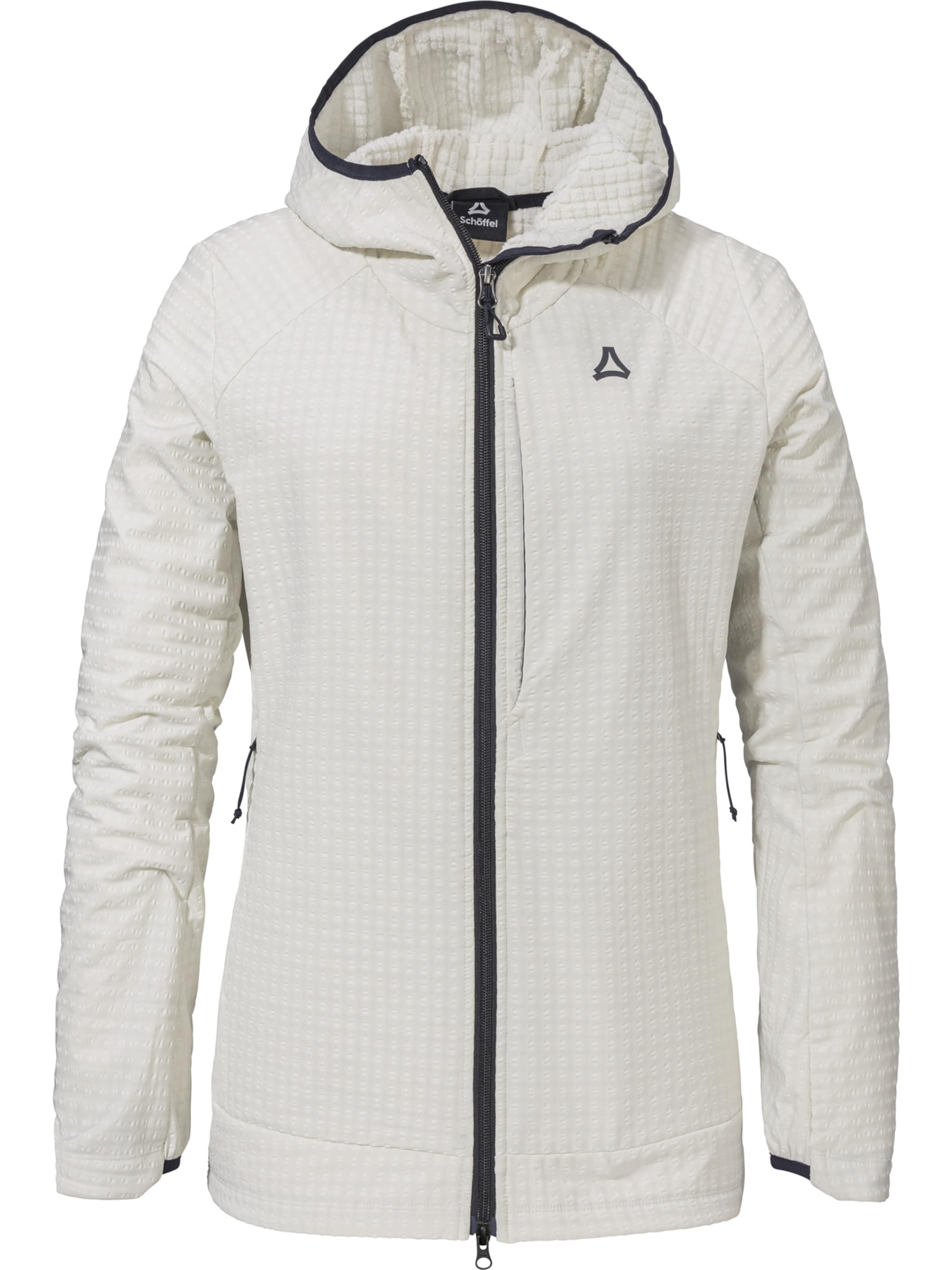 Schöffel Athletic fleece jacket 'Enixa' in White: front