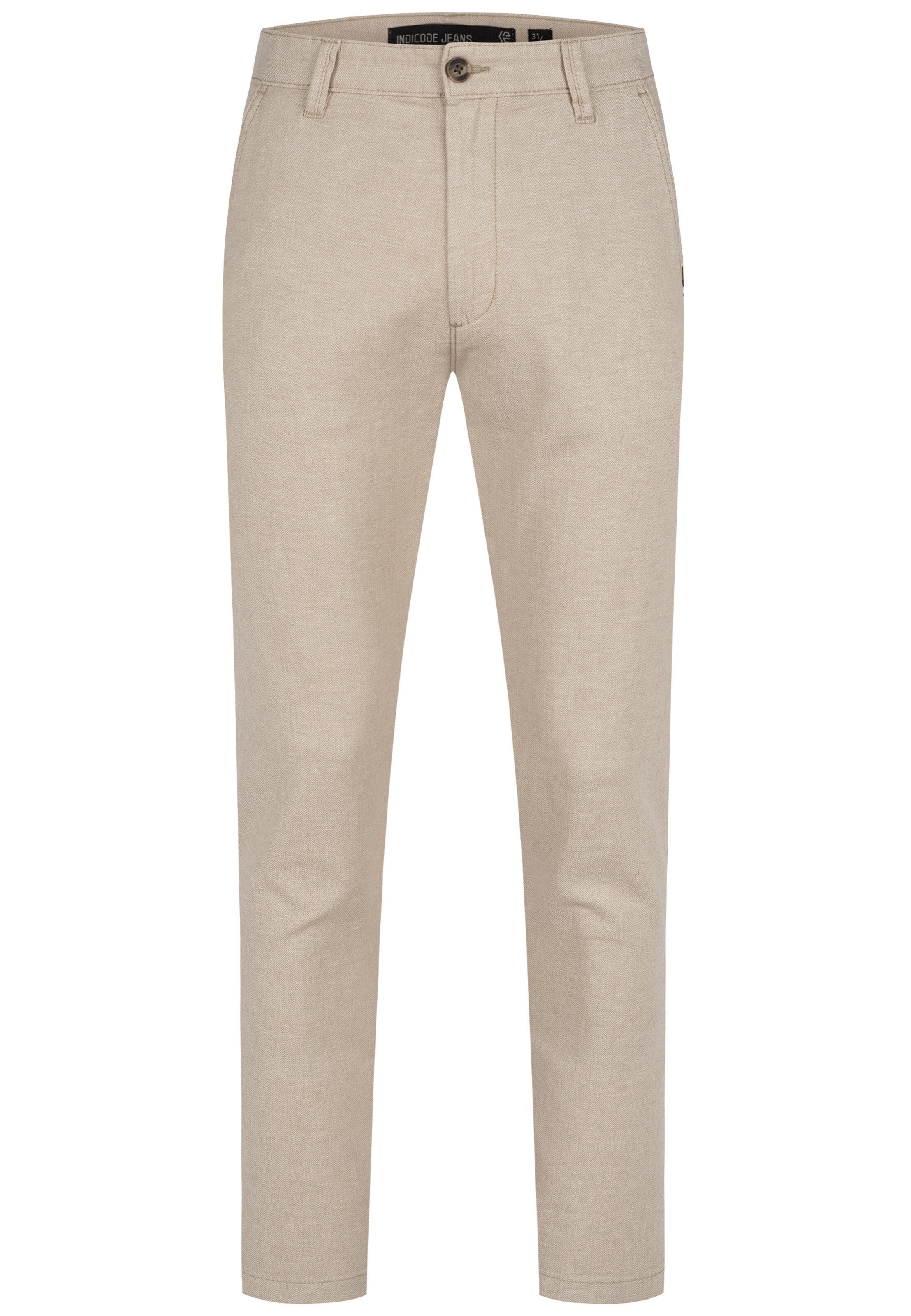 INDICODE JEANS Trousers in Beige: front