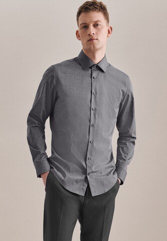 SEIDENSTICKER Regular fit Business Shirt in Grey