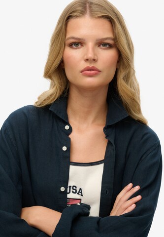 Chemisier Superdry en bleu
