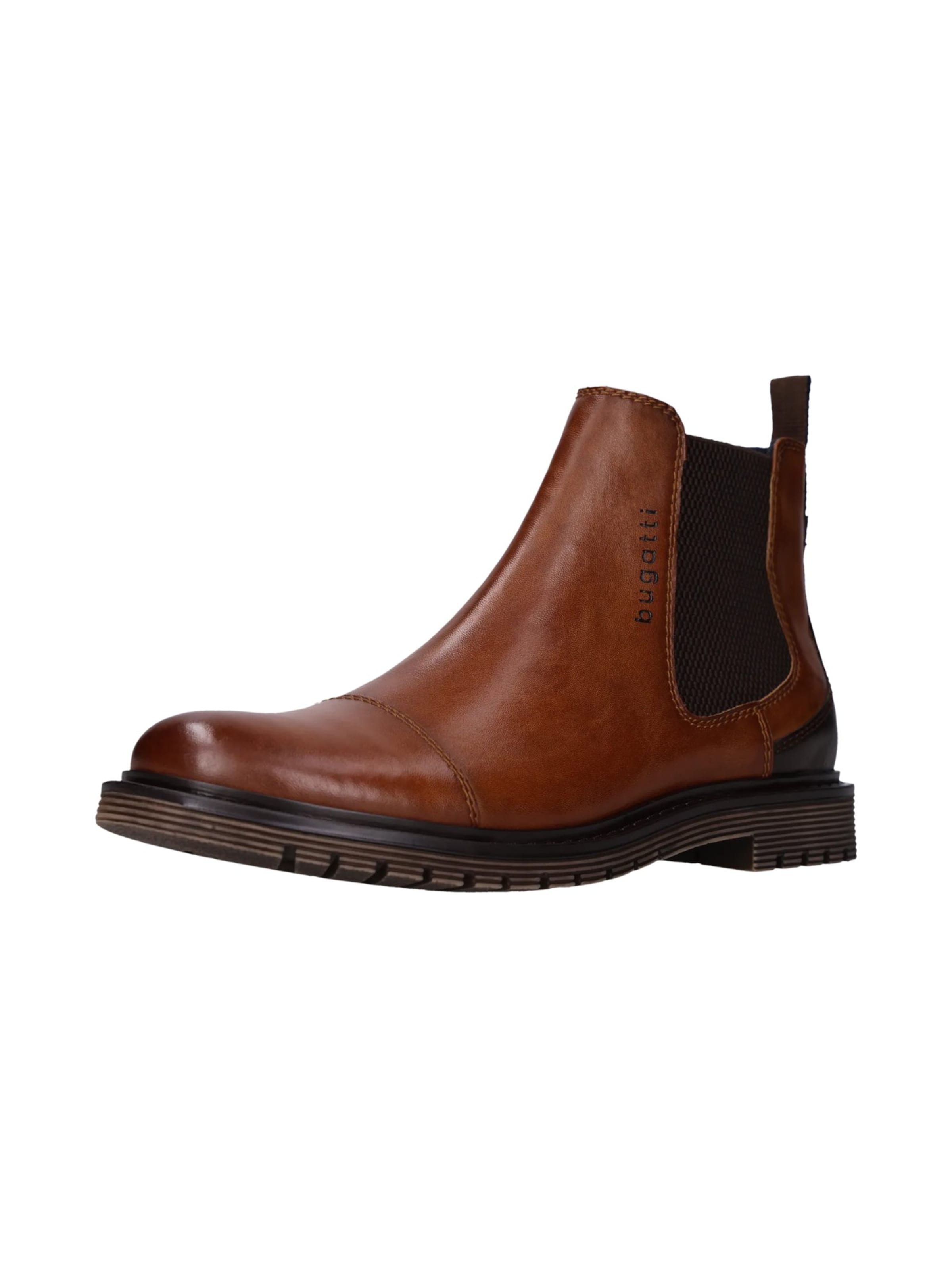 bugatti - Botas Chelsea en marrón: frente