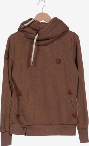 naketano Sweatshirt & Zip-Up Hoodie in L in Brown: front