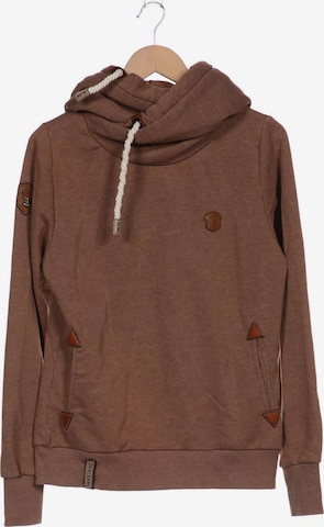 naketano Sweatshirt & Zip-Up Hoodie in L in Brown: front
