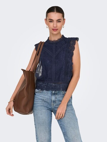 ONLY Blouse 'ONLKARO' in Blauw: voorkant
