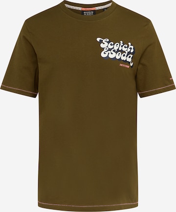 T-Shirt SCOTCH & SODA en vert : devant